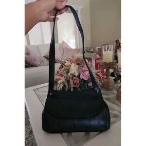 Rolfs Women's Genuine Leather Shoulder Bag Purse‎ Black